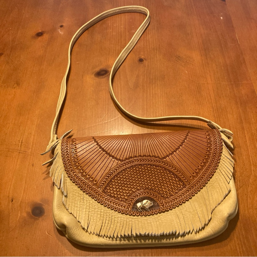 Beautiful Genuine Leather Buffalo Hardware Western Purse Very Luxurious Leather